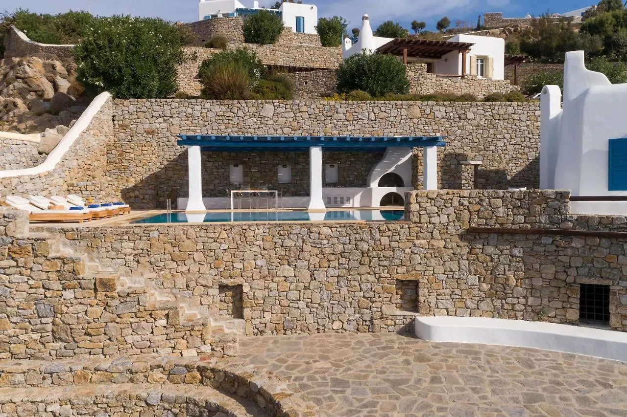 Excellent Mykonos Villa Villa Psarrou Gamma 3 Bedrooms Stunning Sea Views Psarrou Mykonos Town
