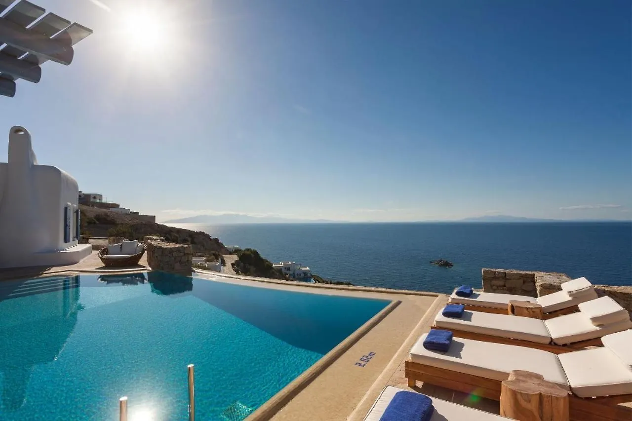 Excellent Mykonos Villa Villa Psarrou Gamma 3 Bedrooms Stunning Sea Views Psarrou Mykonos Town