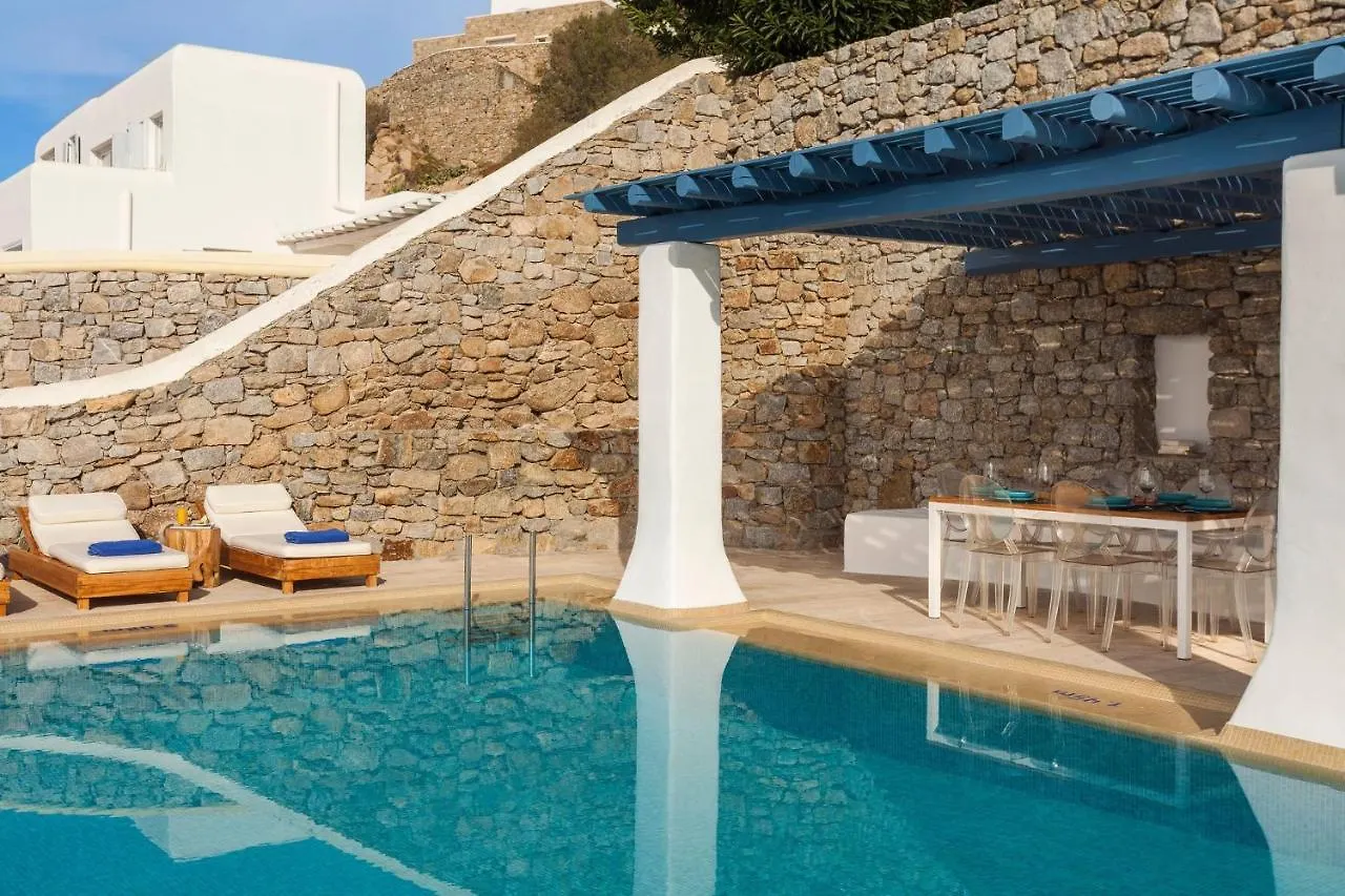 Excellent Mykonos Villa Villa Psarrou Gamma 3 Bedrooms Stunning Sea Views Psarrou Mykonos Town