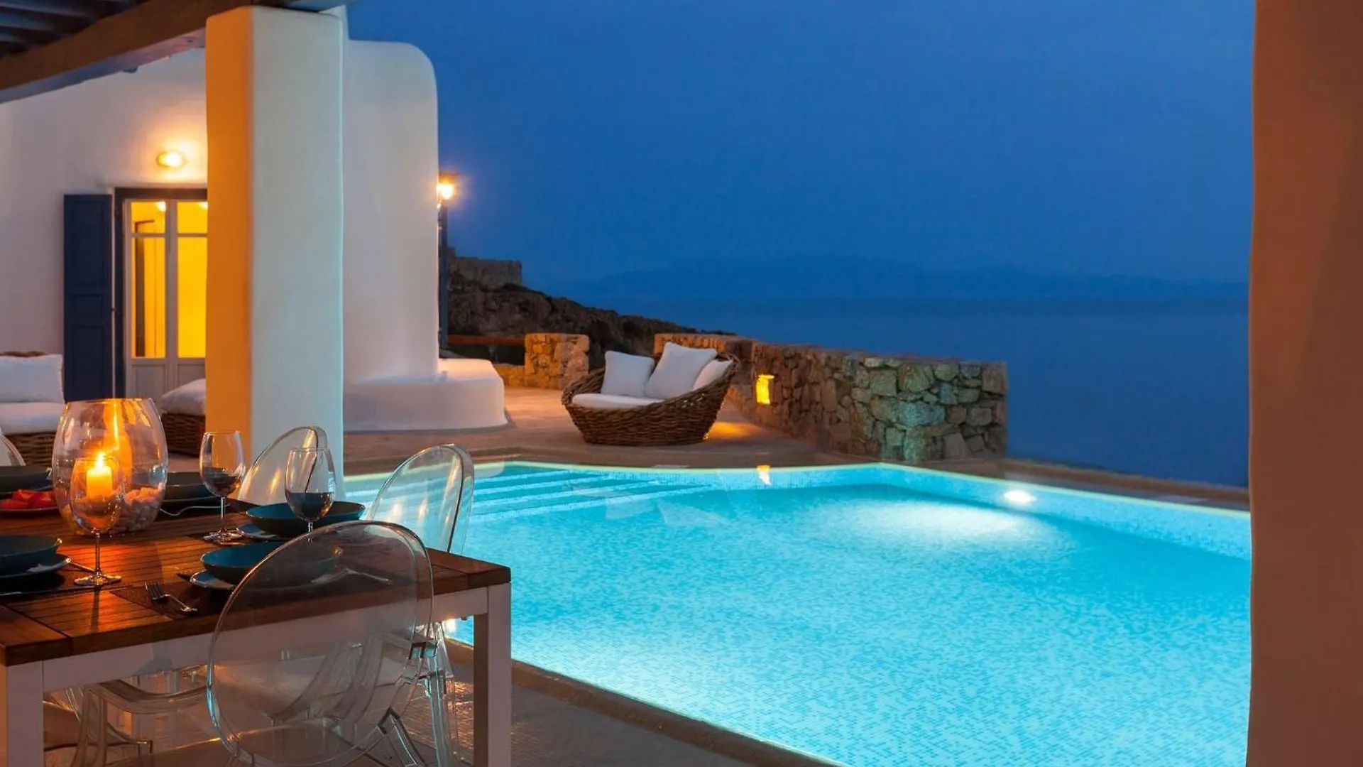 Excellent Mykonos Villa Villa Psarrou Gamma 3 Bedrooms Stunning Sea Views Psarrou Mykonos Town