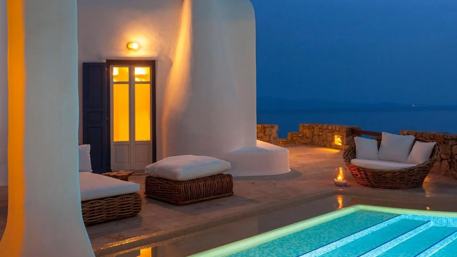 Excellent Mykonos Villa Villa Psarrou Gamma 3 Bedrooms Stunning Sea Views Psarrou Mykonos Town
