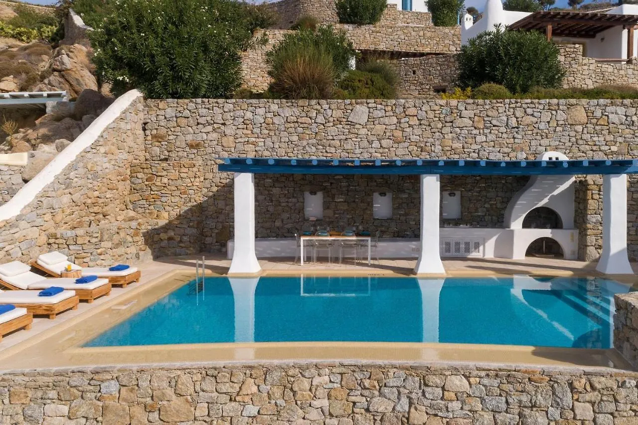 Excellent Mykonos Villa Villa Psarrou Gamma 3 Bedrooms Stunning Sea Views Psarrou Mykonos Town 0*,  Řecko