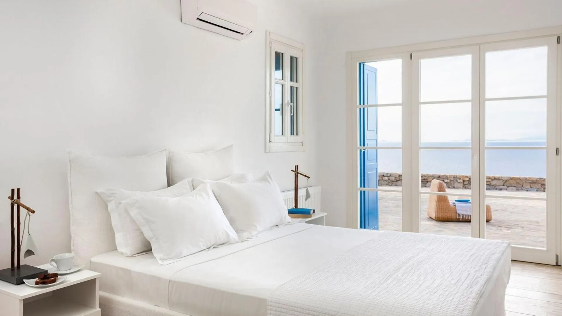 Excellent Mykonos Villa Villa Psarrou Gamma 3 Bedrooms Stunning Sea Views Psarrou Mykonos Town